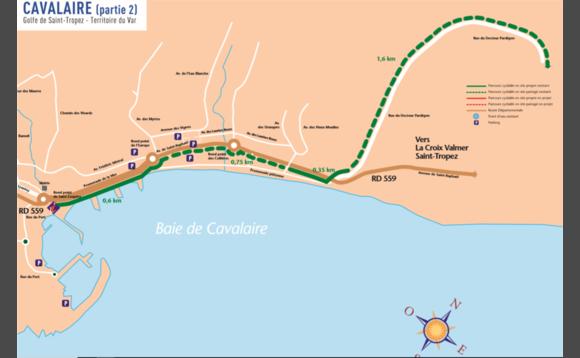 Parcours Cyclable du Littoral  - V65 : Cavalaire > La Croix-Valmer