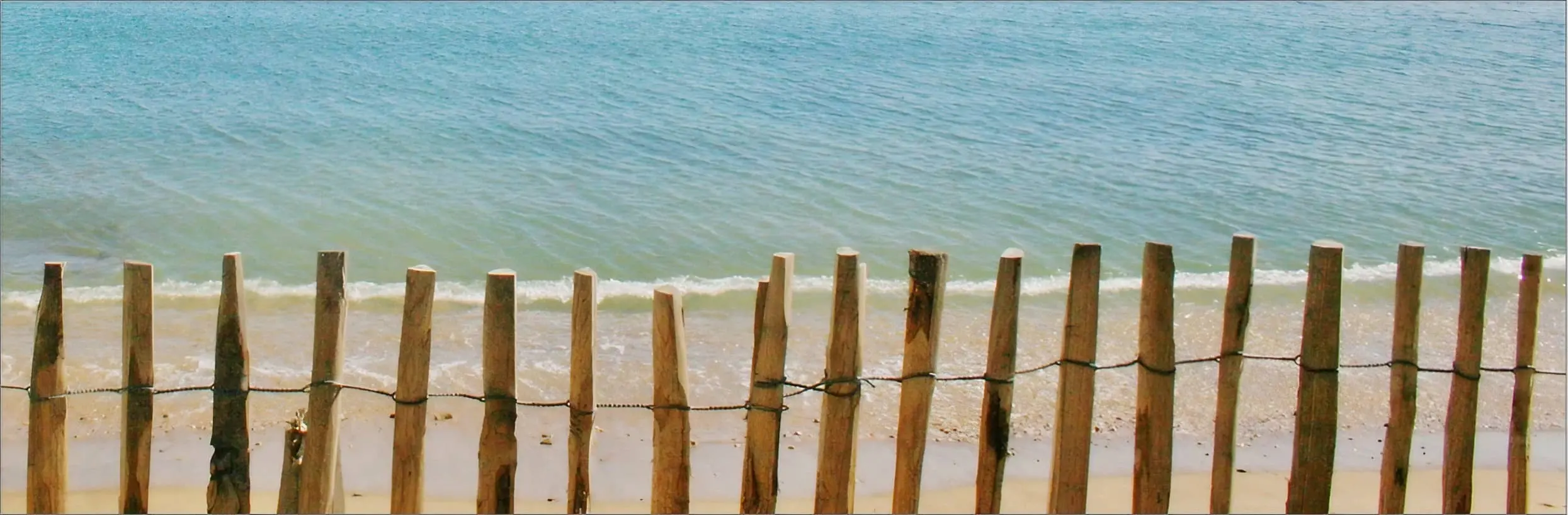 Barrière en bord de plage