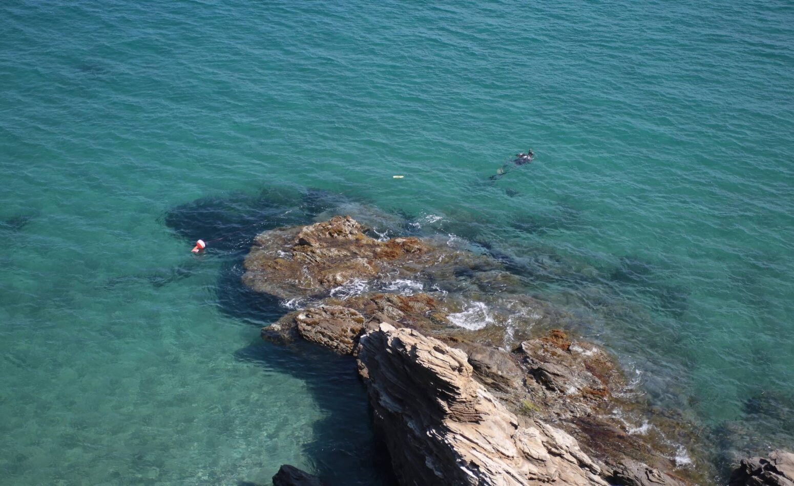 Nageurs sur la pointe de Bonporteau