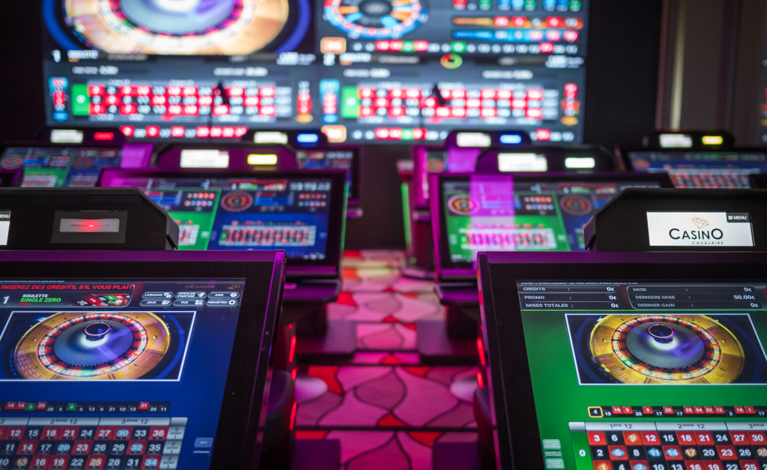 Roulette électronique au casino de jeux de Cavalaire sur mer - Golfe de Saint Tropez