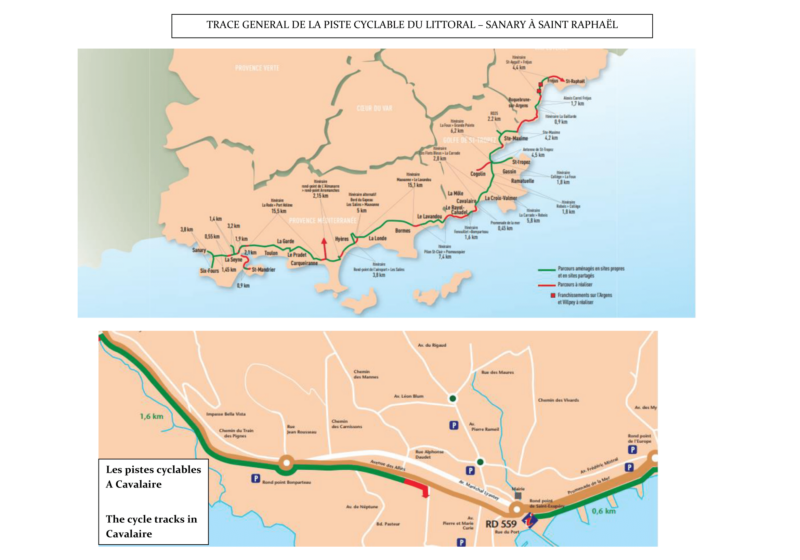 Circuit de la véloroute V65 dédiée aux cyclistes