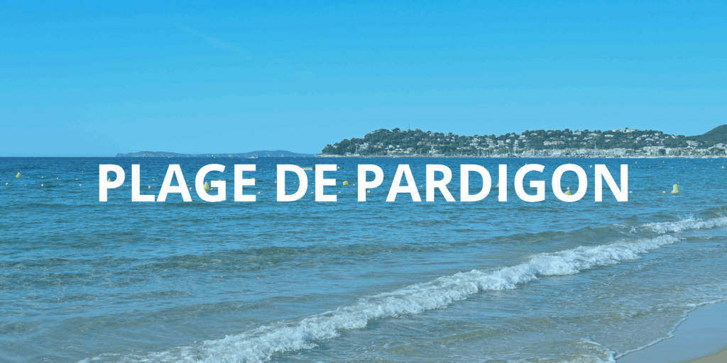 Plage de Pardigon de Cavalaire-sur-mer du Sud de la France