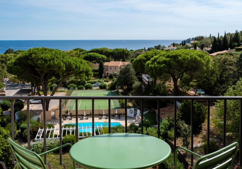 Terrasse hôtel du Parc vue mer